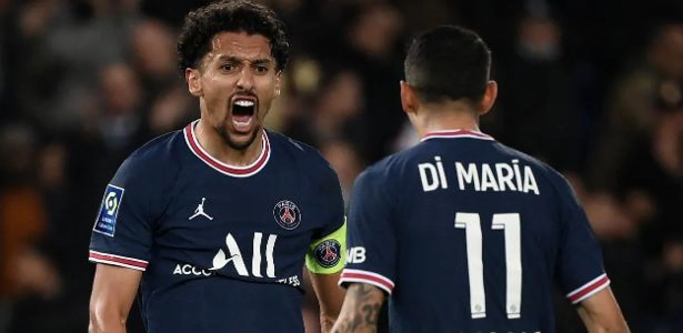 Brazilianul Marquinhos şi argentinianul Di Maria au fost pe teren pentru PSG, atât în dezastrul cu Real, cât şi în cel cu Barcelona