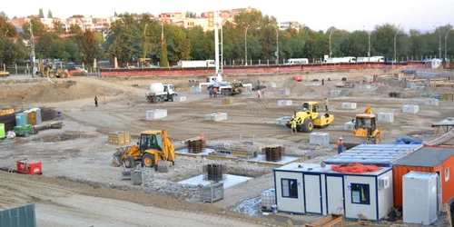 Şantierul viitorului supermarket Kaufland de lângă "Inelul de rocadă"