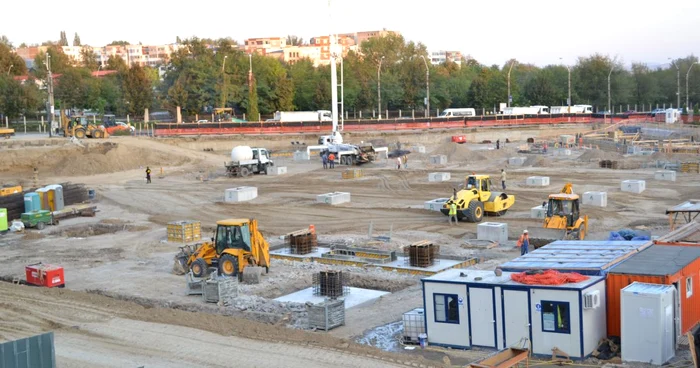 Şantierul viitorului supermarket Kaufland de lângă "Inelul de rocadă"