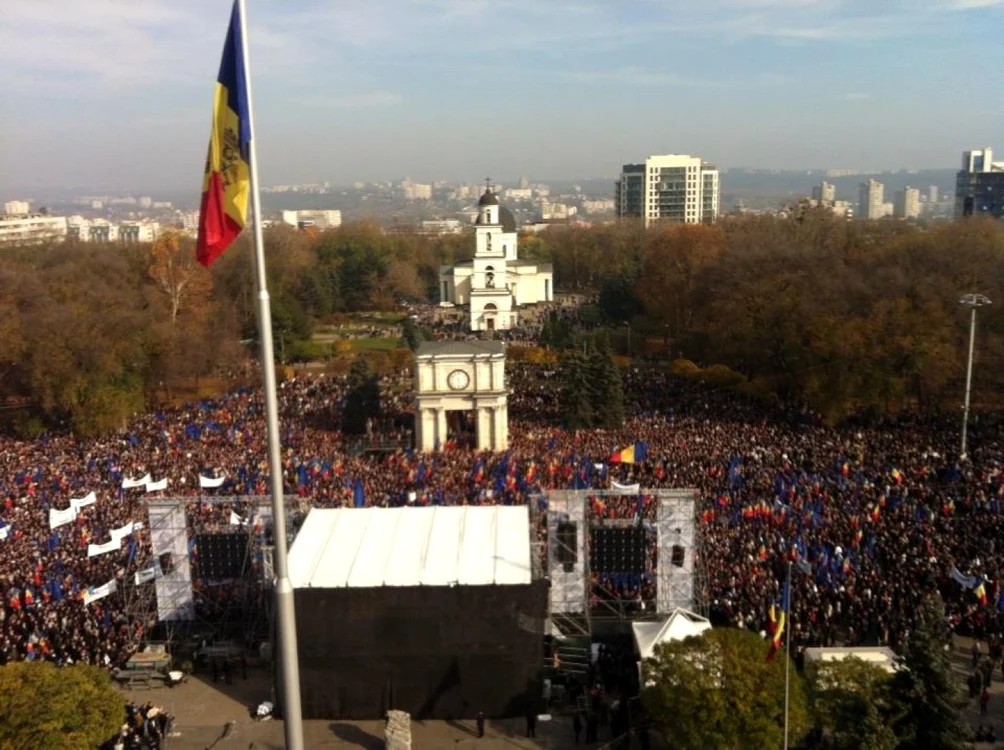 Manifestaţia pro-Europa care a avut loc pe 3 noiembrie la Chişinău FOTO Elena Zagnat