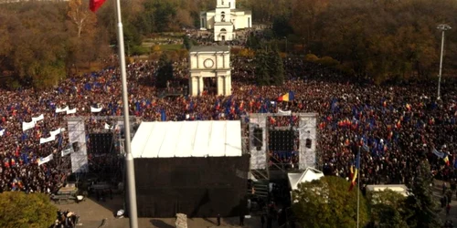 miting proeuropa la chisinau foto elena zagnat facebook