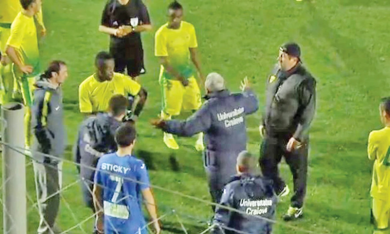 25 ianuarie 2015, a vrut să bată un fotbalist de la Anji pentru că l-a faultat pe Herghelegiu