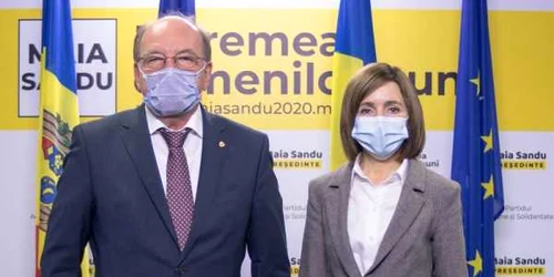 Maia Sandu si Oleg Vasnetov