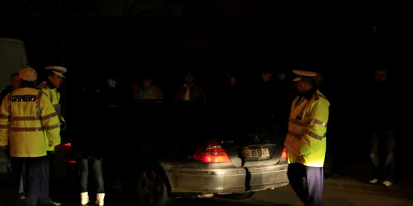 Poliţiştii au făcut măsurători la faţa locului