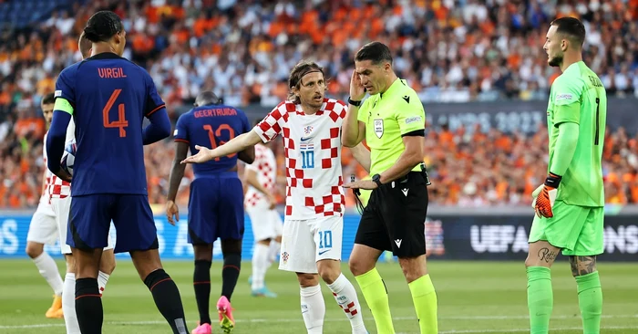 Kovacs a acordat două penalty-uri pentru Croația în semifinalele Ligii Națiunilor. Foto Getty images