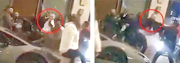 Bătaia a fost filmată de camerele de supraveghere