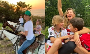 Gisele Bündchen și copiii ei  jpg