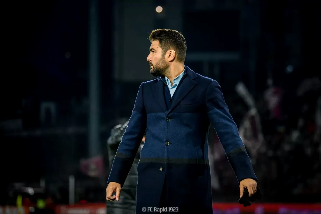 Adrian Mutu, antrenorul Rapidului. Foto: FC Rapid