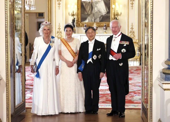 Regele Marii Britanii Charles al III lea, Împăratul Japoniei Naruhito, Împărăteasa Masako și Regina Marii Britanii Camilla, Profimedia (2) jpg