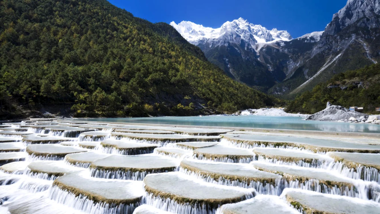 Baishui River Falls in Yunnan China jpg jpeg