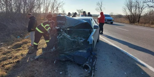 slobozia accident pe DN2 la Movilita FOTO ISU ialomita