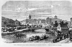 Intrarea prințului Carol în București, la 10 mai 1866. Gravură de Foucault, publicată de ziarul francez L'illustration (© Wikimedia Commons)