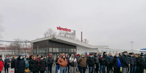 Proteste la ALRO Slatina FOTO Alina Mitran