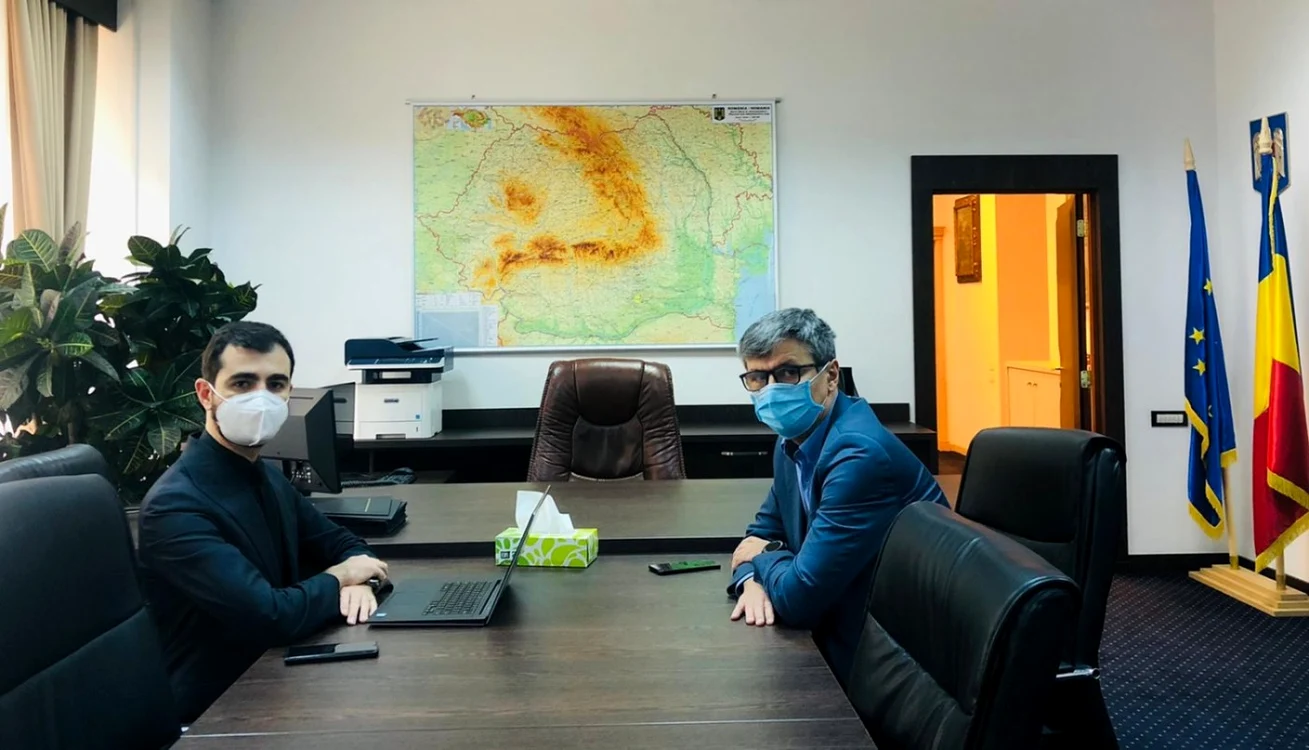 Claudiu Năsui şi Virgil Popescu FOTO Ministerul Economiei