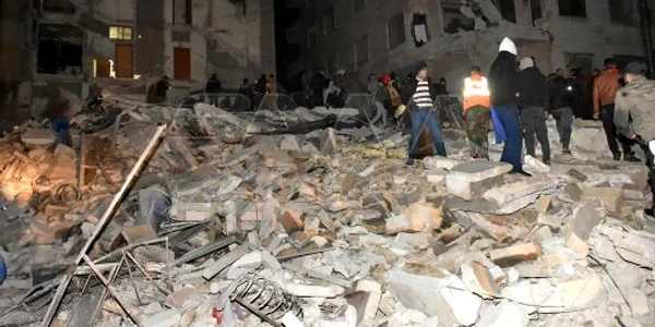 Cutremur la granița Turciei cu Siria 6 februarie 2023 Foto AFP