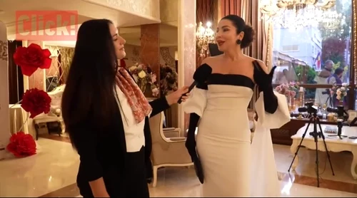 Carmen Brumă, îmbrăcată de Luiza Ganea foto: Click!