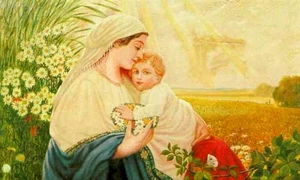 „Fecioara Maria cu pruncul Iisus Hristos”, 1914, Adolf Hitler jpeg