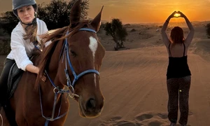 Ea te plimbă în deșert și îți arată Dubaiul!