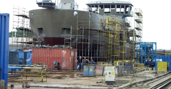 Accident la şantierul naval FOTO Arhivă Adevărul