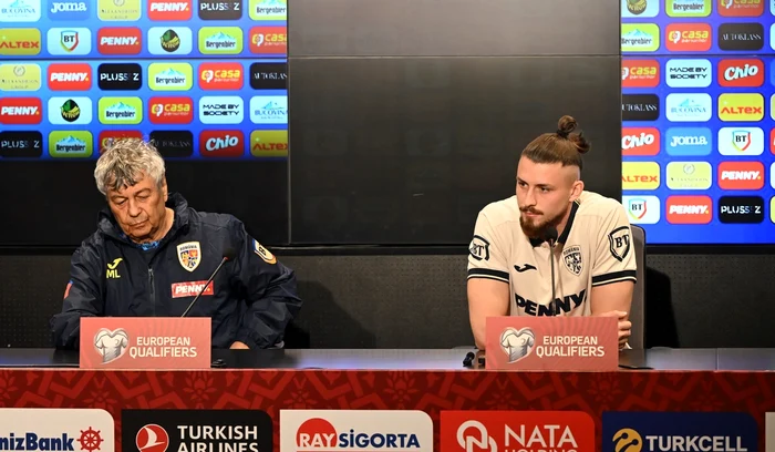 Mircea Lucescu și Radu Drăgușin, încrezători în șansele României (FOTO: Sportpictures)