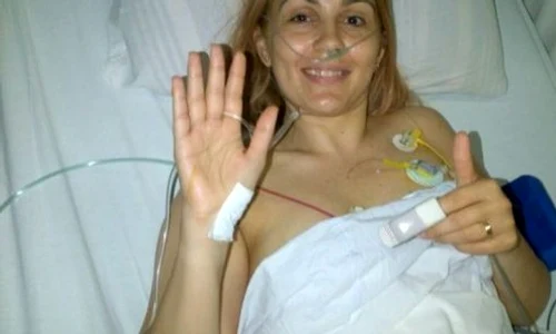 Paula Rusu a postat pe blog poze din perioada în care se afla în spital  Foto: paularusu ro jpeg