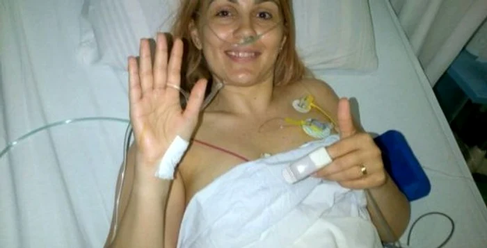 Paula Rusu a postat pe blog poze din perioada în care se afla în spital. Foto: paularusu.ro