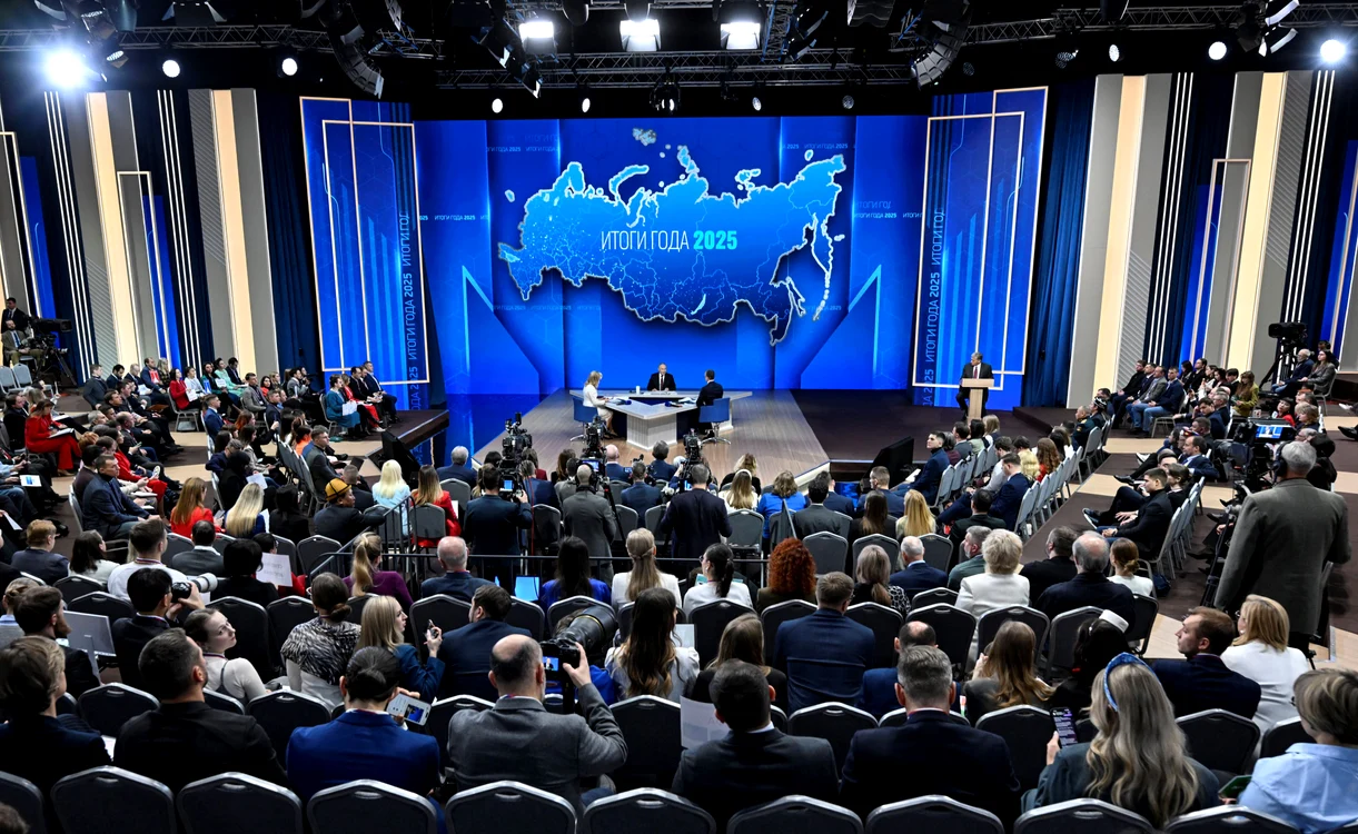 Conferința de final de an a lui Putin a fost un exercițiu aranjat de dezinformare. FOTO: AFP