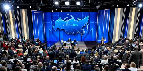 Vladimir Putin în conferința anuală FOTO AFP 