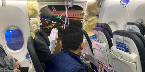 O aeronavă cu 177 de pasageri la bord, nevoită să efectueze o aterizare de urgență Foto X (Twitter) Pete Muntean png