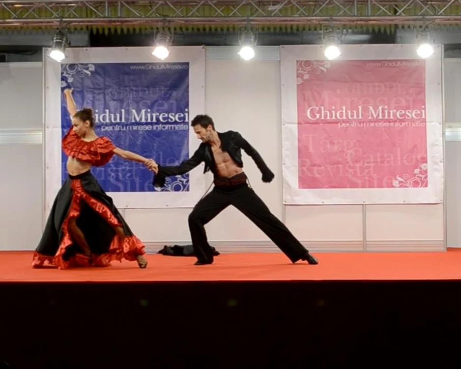 Daniel Dobre este dansator profesionist de zece ani. Aici, într-un dans flamenco, în 2012