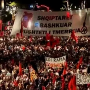 protest Albania captura TVR INFO png