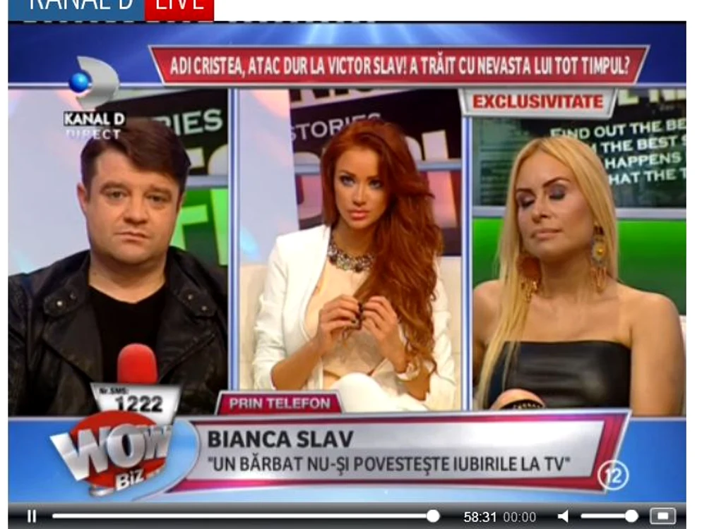Bianca Drăguşanu (captură Wowbiz)