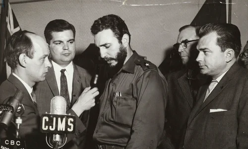 René Lévesque Fidel Castro Montreal 1959 jpg