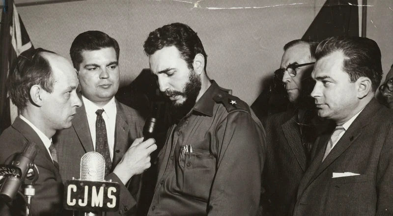 René Lévesque Fidel Castro Montreal 1959 jpg