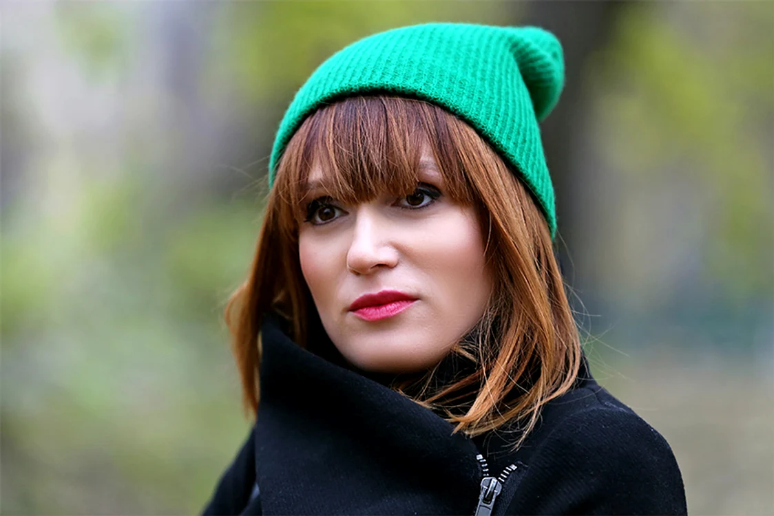 carmen negoita green beanie hat jpeg