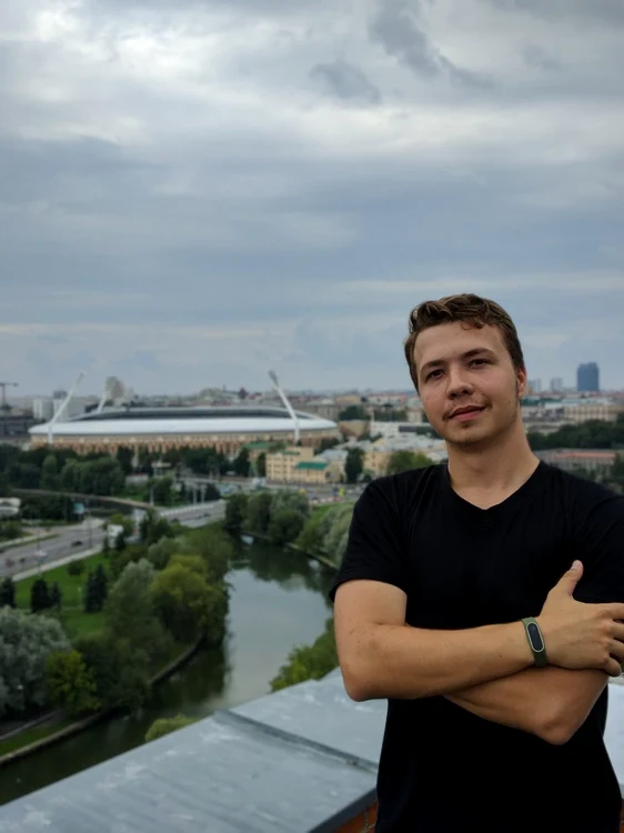 Roman Protasevici, tânărul activist anti-regim arestat la Minsk FOTO Twitter