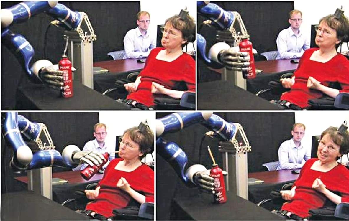 Atrage mâna robotizată cu gândul
