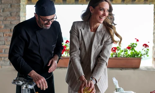 Prințesa Kate la fermă în Italia, paste, mâncare, Profimedia (3) jpg