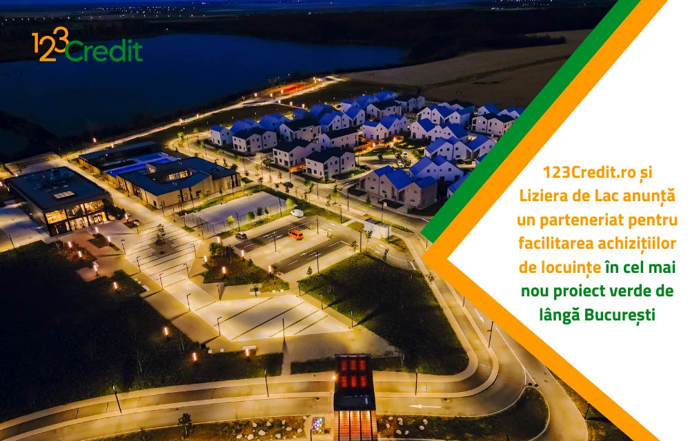 123Credit.ro și Liziera de Lac anunță un parteneriat pentru facilitarea achizițiilor de locuințe în cel mai nou proiect verde de lângă București