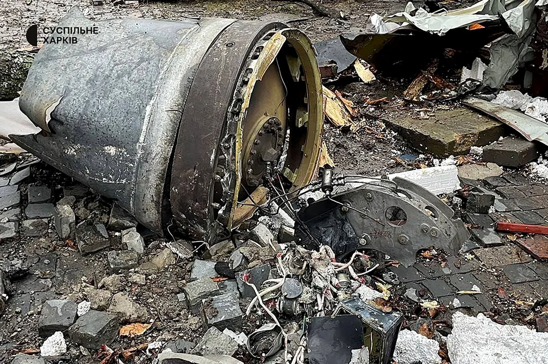 Fragment de rachetă balistică nord-coreeană folosită împotriva Harkov FOTO PROFIMEDIA
