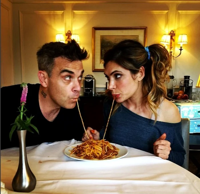 Robbie Williams și soția sa, Ayda Field Foto Profimedia