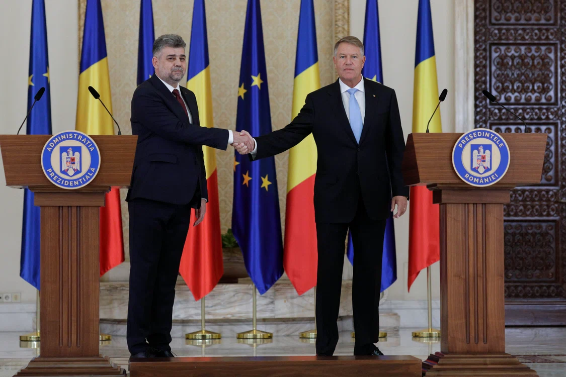 Șefii Executivului, Marcel Ciolacu și Klaus Iohannis FOTO Inquam Photos