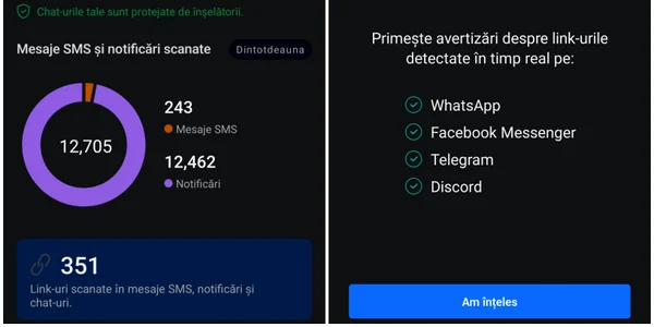 Capturi din Bitdefender Chat Protection jpg