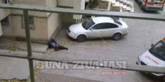 Imaginile surprinse în curte la Spitalul Parhon din Iaşi www.bzi.ro