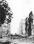 Ruinele orașului Guernica, în timpul războiului civil spaniol (© Das Bundesarchiv Bild 183-H25224)
