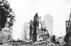 Ruinele orașului Guernica, în timpul războiului civil spaniol (© Das Bundesarchiv Bild 183-H25224)