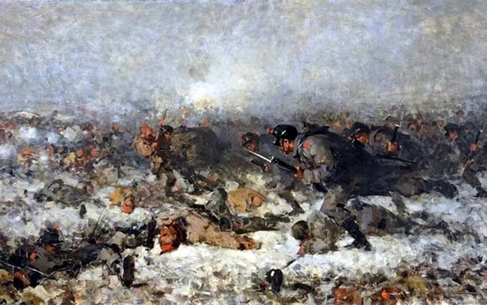 Atacul de la Smârdan. Pictură de Nicolae Grigorescu.