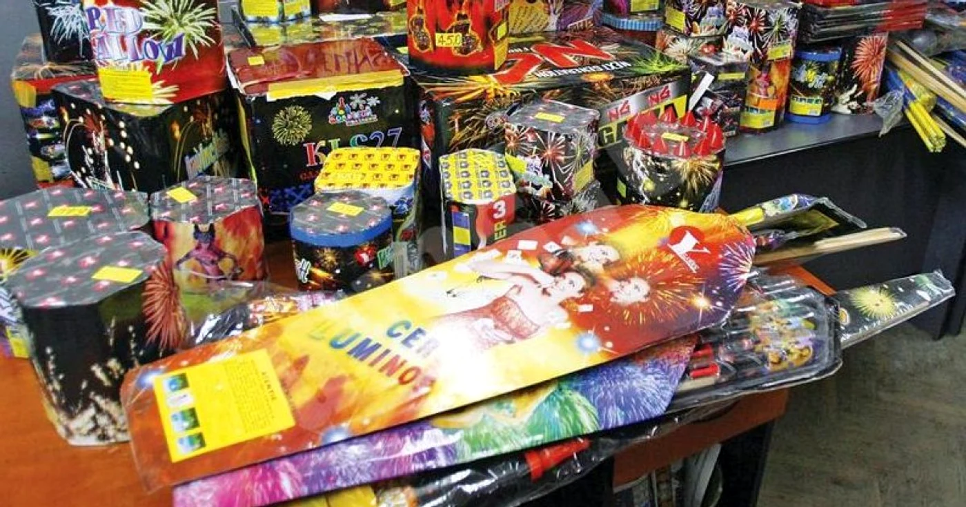 Artificiile erau pregătite deja pentru sărbători