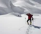 Horia Colibăşanu la urcare pe Annapurna pe un traseu bătut de alt alpinist