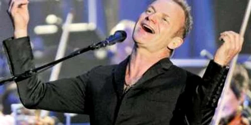 La show-ul de  diseară, Sting va cânta hiturile sale acompaniat de o orchestră de 50 de muzicieni